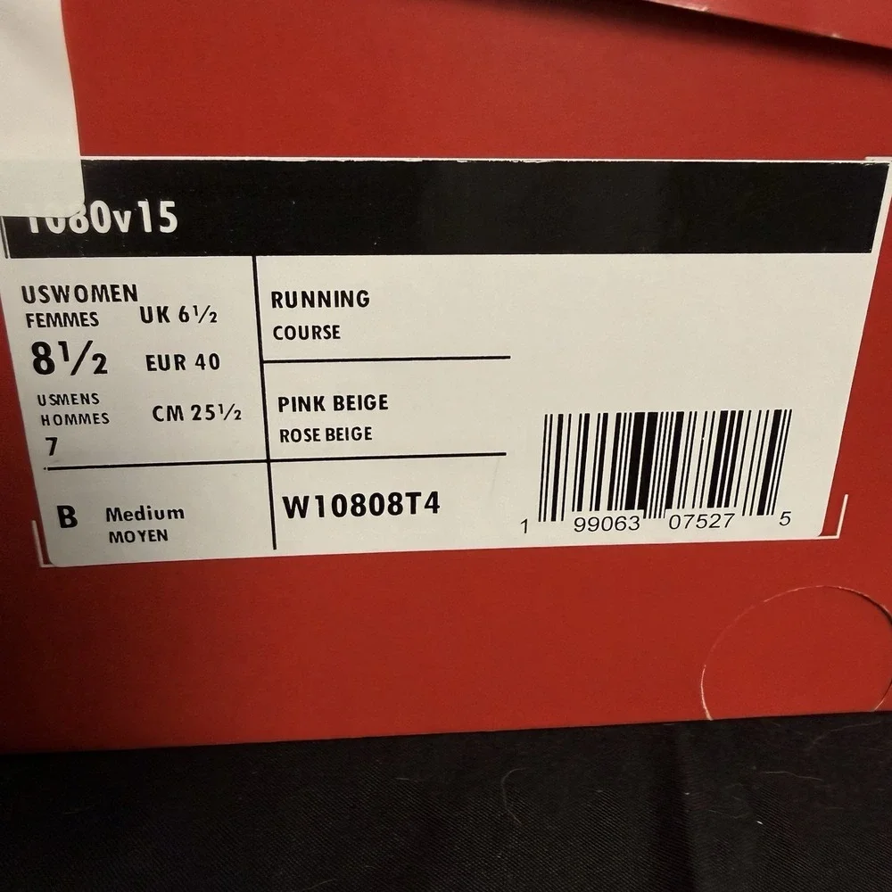 New Balance 1080 v15 Women's Size 8.5 Running Shoes Pink Sneakers W10808T4